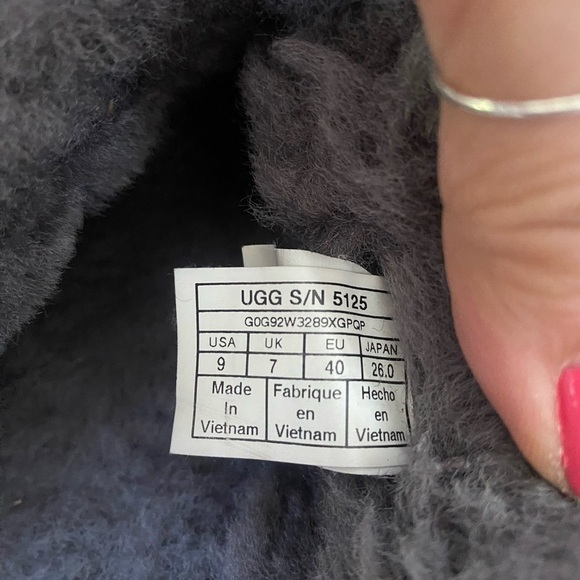UGG Coquette Shearling Slippers Gray Size 9 - Picture 5 of 7